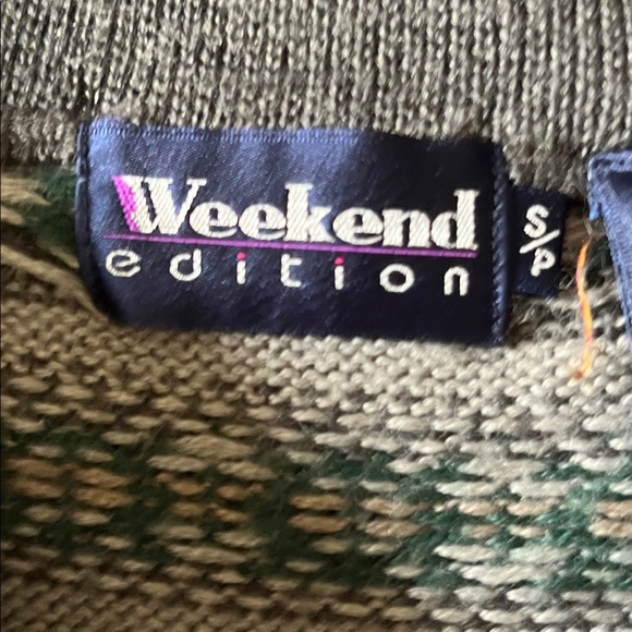 Vintage Weekend Edition Winter Oversize Sweater Fair Ise Men’s S Women’s XL - Picture 6 of 8